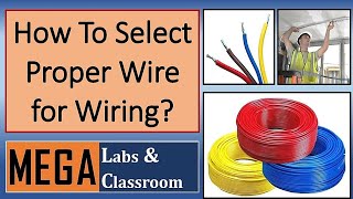 How to Select Proper Wire  Wire Size  Wire current capacity  Proper Wire Selection [upl. by Inait]