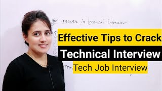 How to Answer in Technical Interview Best Technical Interview tips [upl. by Rimola]