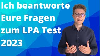 LPA Test Bayern 2023  Ich beantworte Eure Fragen  Teil 1  wwwbeamtentestvorbereitungde [upl. by Oicangi]