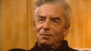 Why Karajan conducts with closed eyes  Karajan  Interview 27121977 [upl. by Beisel]