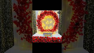 Ganpati backdrop decoration ideas💡shorts trendingshorts ganpatidecoration ganpati ytshortsindia [upl. by Aisatnaf]