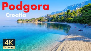 Podgora Croatia 🇭🇷 4K Makarska Riviera Walking Tour 2022 [upl. by Aaberg]