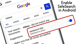 How to Enable SafeSearch Filter In Google [upl. by Iadrahs]