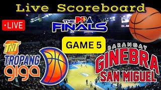 PBA LIVE🏀BARANGAY GINEBRA SAN MIGUEL VS TNT TROPANG GIGAGAME5SCOREBOARDPLAY TO PLAY [upl. by Ettezus]