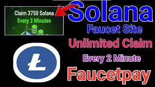 Solana High Paying Faucet  Claim 3750 Sol Satoshi Every 2 Minute🤑🤑 [upl. by Ynettirb39]