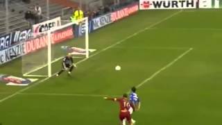 gol di Francesco Totti in SampdoriaRoma 14 da posizione quasi impossibile [upl. by Nial773]