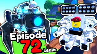 EPISODE 72 PART 1 UPDATE LEAKS Toilet Tower Defense [upl. by Evetta341]