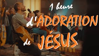 1 heure adoration et louange de Jésus  ✝️♫ 🙏 [upl. by Nomra187]