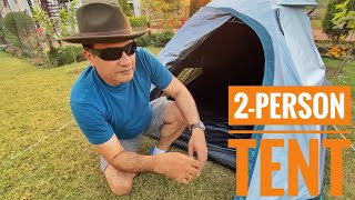 2 Person tent setup  Decathlon MH100 Fresh amp Black [upl. by Darbie]