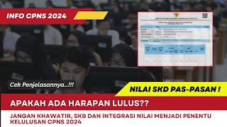 Nilai SKD Paspasan Masih Ada Harapankah SKB dan Integrasi Nilai Menjadi Penentu Lulus CPNS 2024 [upl. by Alcus]