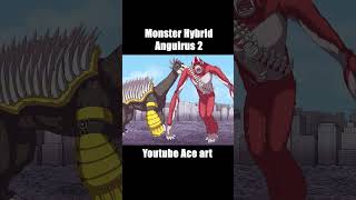 GODZILLA Monster Anguirus Hybrid Evolution Size Comparison 2 animation [upl. by Aedni663]