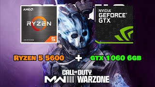 Ryzen 5 5600  GTX 1060 6GB  CALL OF DUTY WARZONE warzone amd gaming pcgaming nvidia [upl. by Yleen]