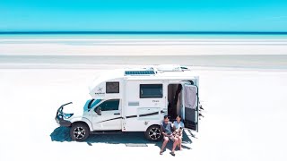 Van life  beach camping in our compact rv motorhome with our beloved dogs beachcamping motorhome [upl. by Hanny]