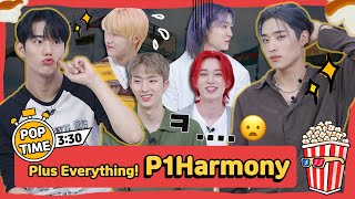 P1Harmony How P1Harmony handles each others aegyo😂 I 3min 30 sec FAST INTERVIEW I POPTIME🍿 [upl. by Truelove]