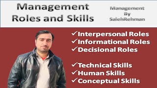 Management Roles and Skills  Interpersonal Roles  Informational Roles  Decisions Roles [upl. by Japeth]