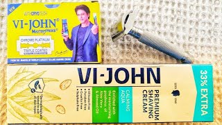 ViJohn Blade and New Premium Shaving Cream Review [upl. by Tutankhamen]