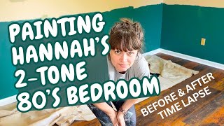 Painting Hannahs 2Tone Bedroom Time lapse  Before amp After [upl. by Cone]