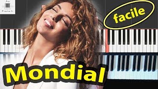 Tal  Mondial  tutorial Piano FACILE [upl. by Salli]