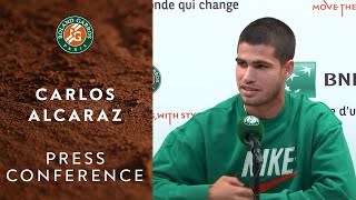 Carlos Alcaraz  Press Conference after Round 1  RolandGarros 2022 [upl. by Sarge]