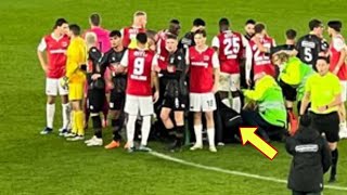 Bas Dost COLLAPSES Vs AZ Alkmaar [upl. by Sharos315]