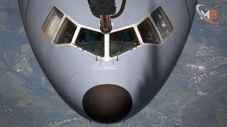 KC10 Giant of US Air Force aircraft take off air show [upl. by Chambers574]