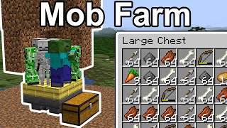 Mob Farm  No Spawner  Minecraft 121 [upl. by Darcee]