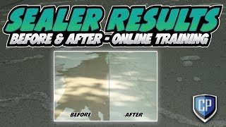 Concrete Sealer Results  Before amp After [upl. by Asilaj]