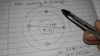 Hole marking of a flange  part 1 in hindi [upl. by Laundes]