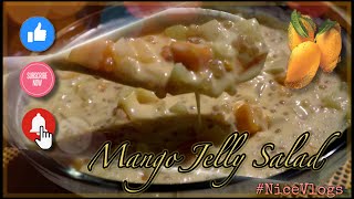 Nice Vlogs  Mango Jelly Salad Recipe  Homemade  PH [upl. by Orly]