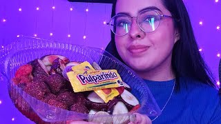 ASMR COMIENDO FRUTA CON CHILE 🤤 [upl. by Kleiman]