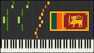 Sri Lanka National Anthem Piano Tutorial [upl. by Rutledge775]