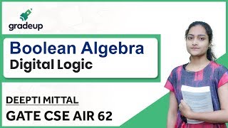 Boolean Algebra GATE CSE Questions  K Map AND OR NOT gates Boolean Functions [upl. by Zerlina]