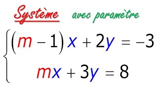 Comment résoudre un système avec paramètre [upl. by Jorgan]