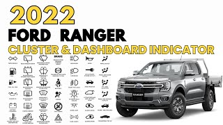 2022 FORD Ranger Dashboard Warning Indicator and Cluster Guide [upl. by Haididej]