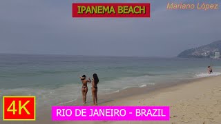 4K  IPANEMA BEACH  Rio de Janeiro  BRAZIL [upl. by Meryl]