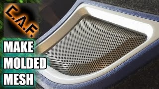 How to Mold Metal Mesh for Speaker Grills and Ports  CarAudioFabrication [upl. by Llennaj]