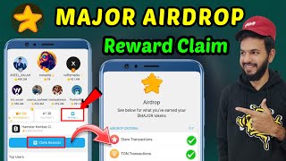 Major Airdrop 🤯  Major Airdrop claim kaise kare  Major claim reward  Major Airdrop withdrawal 💵 [upl. by Karee94]