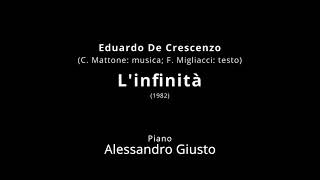 DE CRESCENZO Linfinità  Piano accompaniment karaoke [upl. by Herzel]