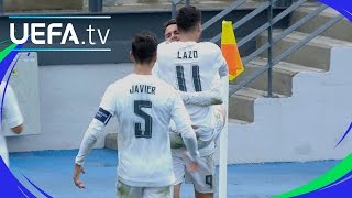 Watch Real Madrids Borja Mayoral clinical finish [upl. by Eelyr]