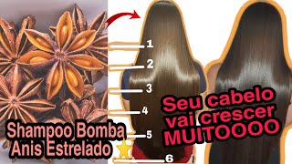 SEU CABELO VAI CRESCER MUITOO 😱 SHAMPOO BOMBA DE ANIS ESTRELADO ✴️ [upl. by Oetam]