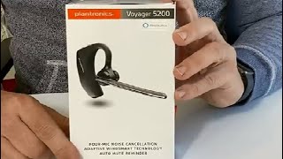 Plantronics Voyager 5200 Poly Bluetooth Over the Ear review [upl. by Osanna]