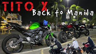 THE 650 TITOS BACK TO MANILA  HONDA CB650R  KAWASAKI Z650  ROYAL ENFIELD INTERCEPTOR 650 [upl. by Chrysler]