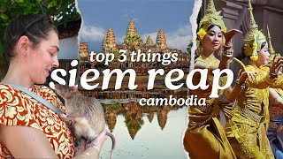 Our TOP 3 Things To Do in Siem Reap Cambodia  travel vlog [upl. by Wilen513]