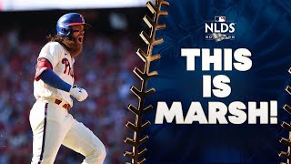 Marsh Madness Pandemonium in Philadelphia as Brandon Marsh CRUSHES 3run home run [upl. by Armitage185]