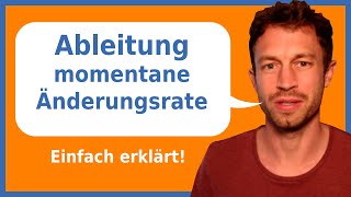 Ableitung  momentane Änderungsrate  Ableitung bestimmen einfach erklärt  Herr Locher [upl. by Ahtnammas]