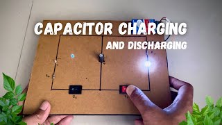 capacitor charging and discharging class 12 physics project science NakulSahuArt [upl. by Osithe687]