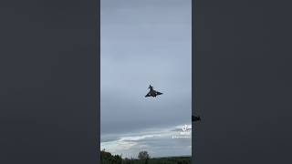 TYPHOON BLASTS THROUGH THE SKY AFTER ABORTING LANDING aviation raf military royalairforce air [upl. by Sivatco]