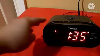 TIMEX T231Y alarm clock how to set time and alarm [upl. by Nnylaf]