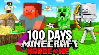 I Forced a Noob to Spend 100 Days in Minecraft Heres What Happened [upl. by Nehgem]