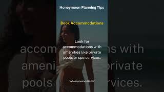 Honeymoon Planning Tips 3  Book Accommodations shortsvideo shorts youtubeshorts [upl. by Sakram]